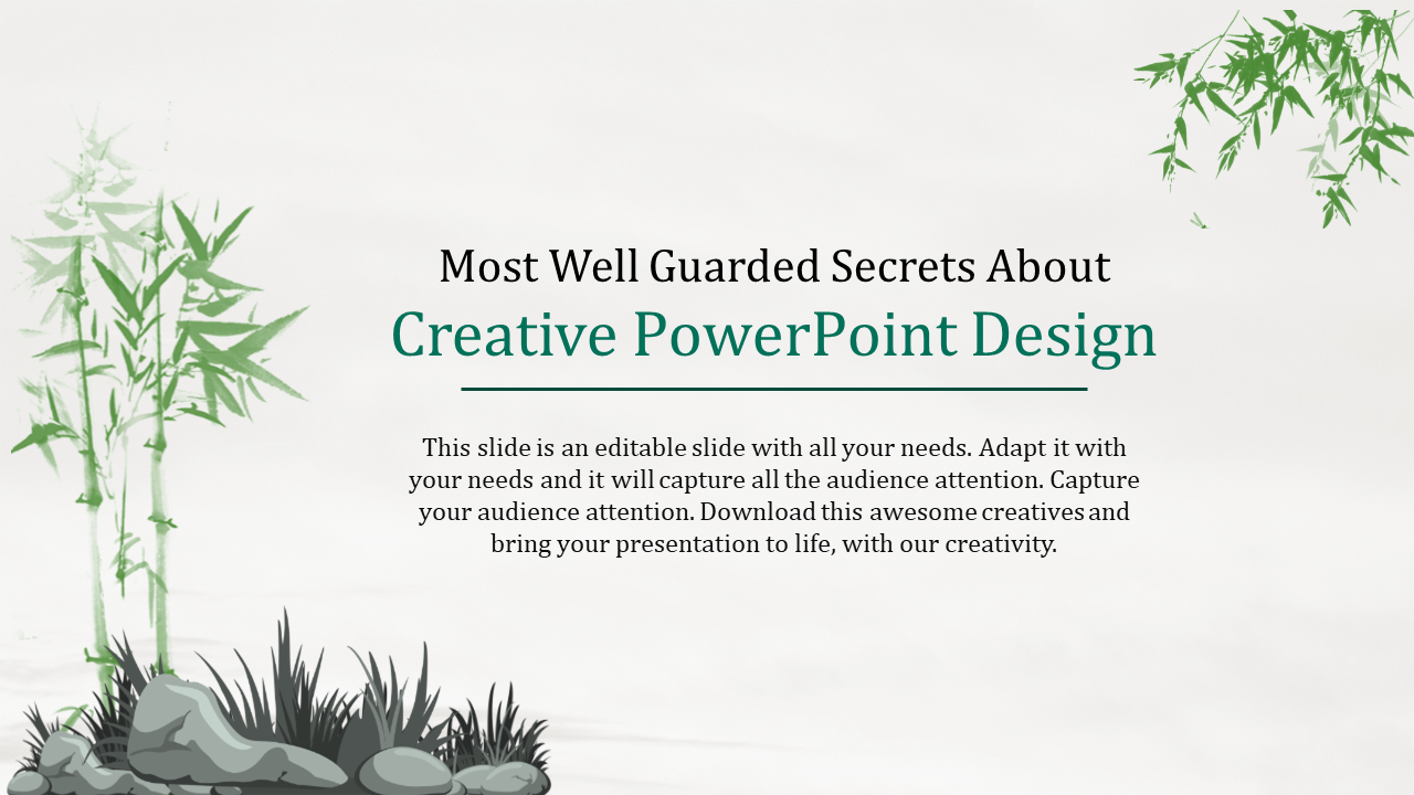 Creative PowerPoint Design Presentation With One Node